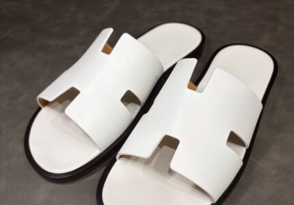 HERMES エルメス イズミール サンダル ホワイト セラミックコーティング